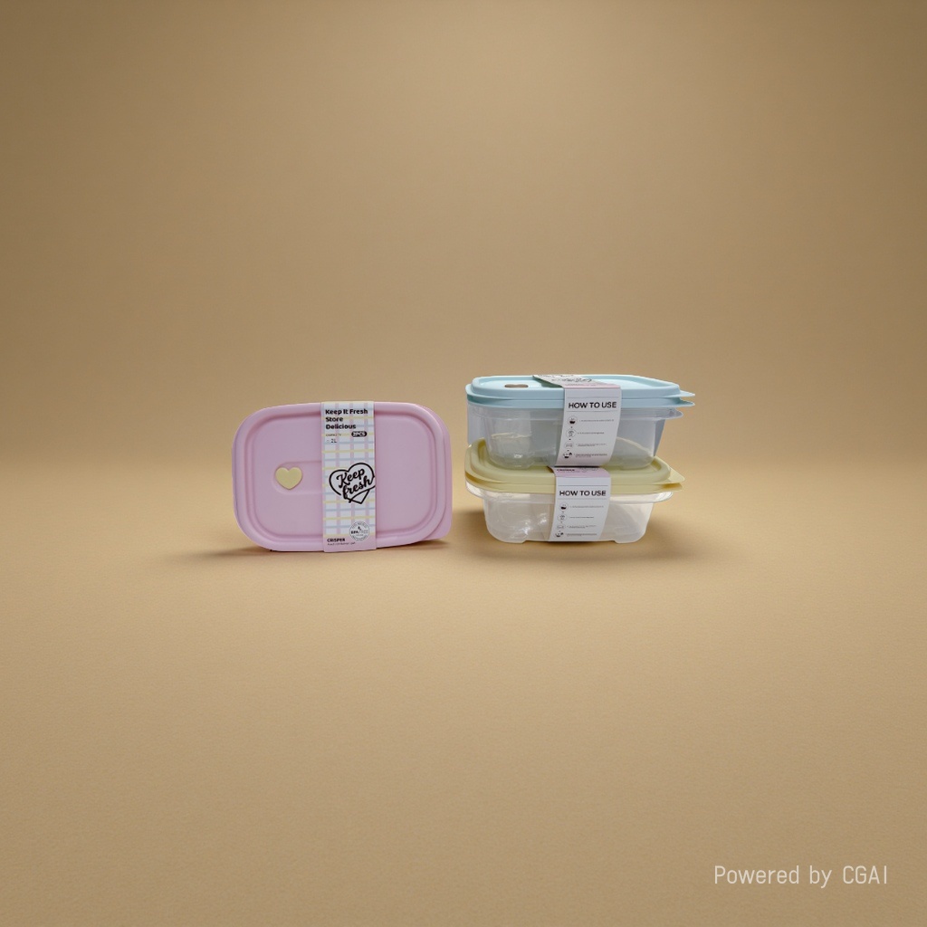 7122-3 MINI Three-piece Food Storage Box Macaron Series Application Scenario