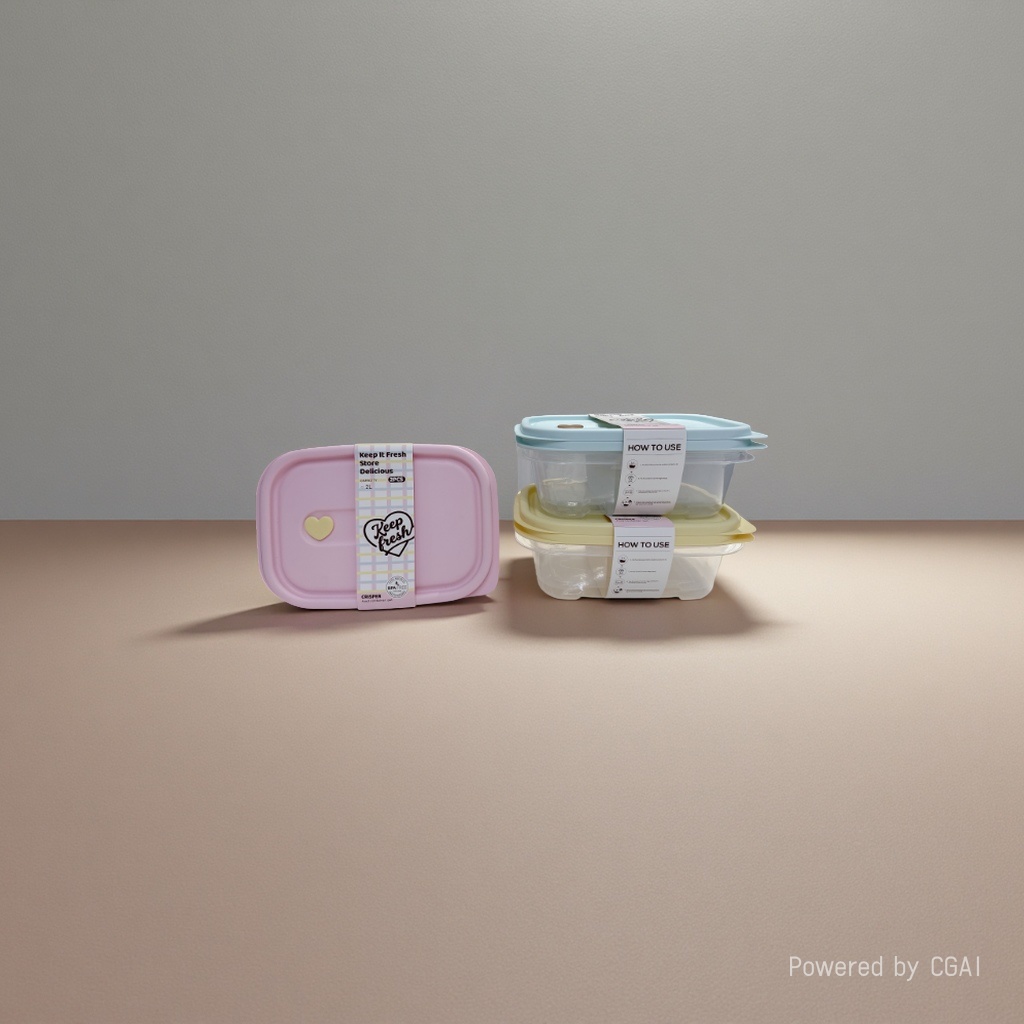 7122-3 MINI Three-piece Food Storage Box Macaron Series details Picture