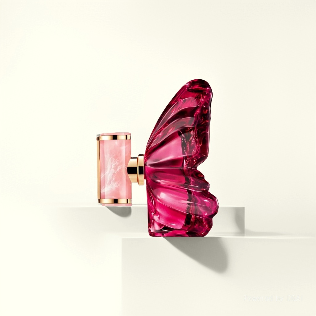 Forma de mariposa botella de perfume cuerpo otro perfume elegante botella de perfume diseño sensación belleza caja de almacenamiento