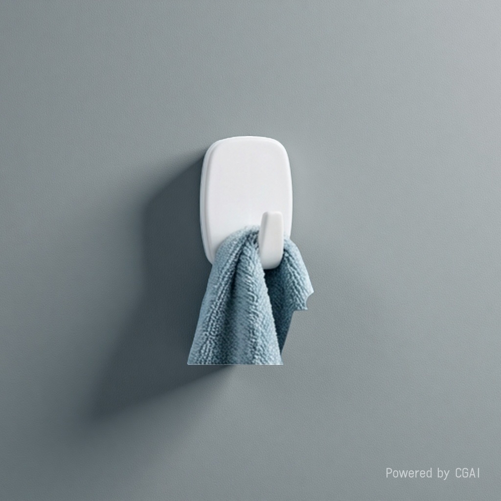 HYDERON Hui Delong Hardware [Factory Direct Sale] Regular White Base Foam Adhesive Hooks, Strong PS hooks, Hooks, Adhesive Hooks 150223183 details Picture