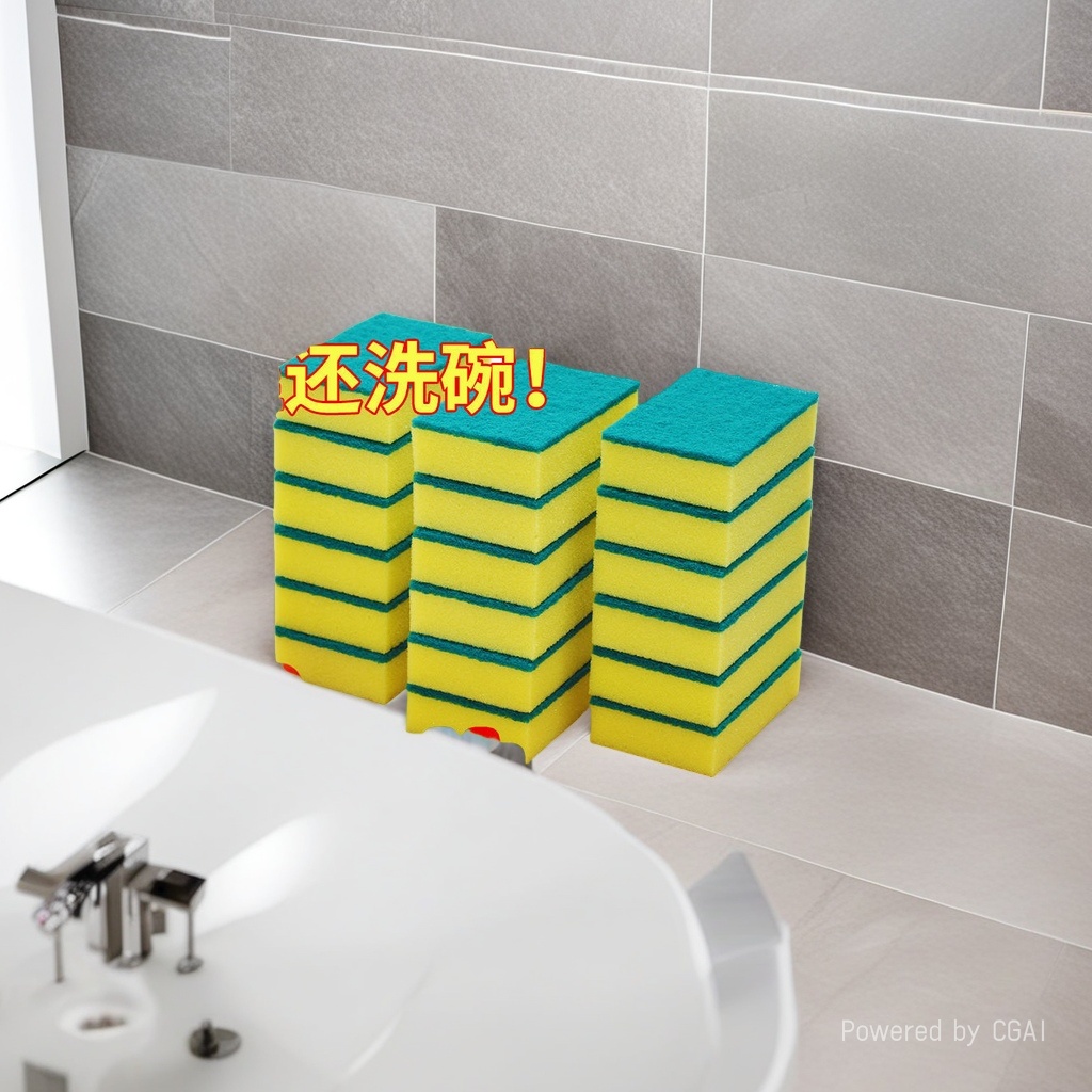 纳米海绵百洁布洗碗棉素棉180g 海绵擦去油污清洁神器