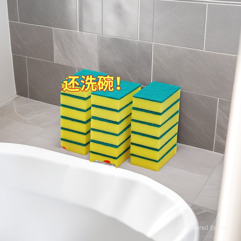 洗碗棉素棉/海绵/纳米海绵/百洁布海绵擦/海绵百洁布细节图
