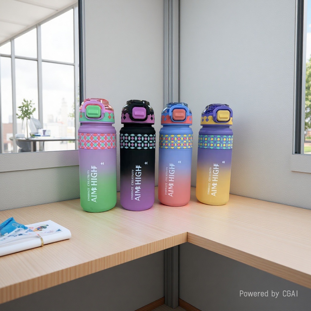 A069-1 Sports series plastic water cup with flip lid, portable and leak-proof design, 700ml Specification image