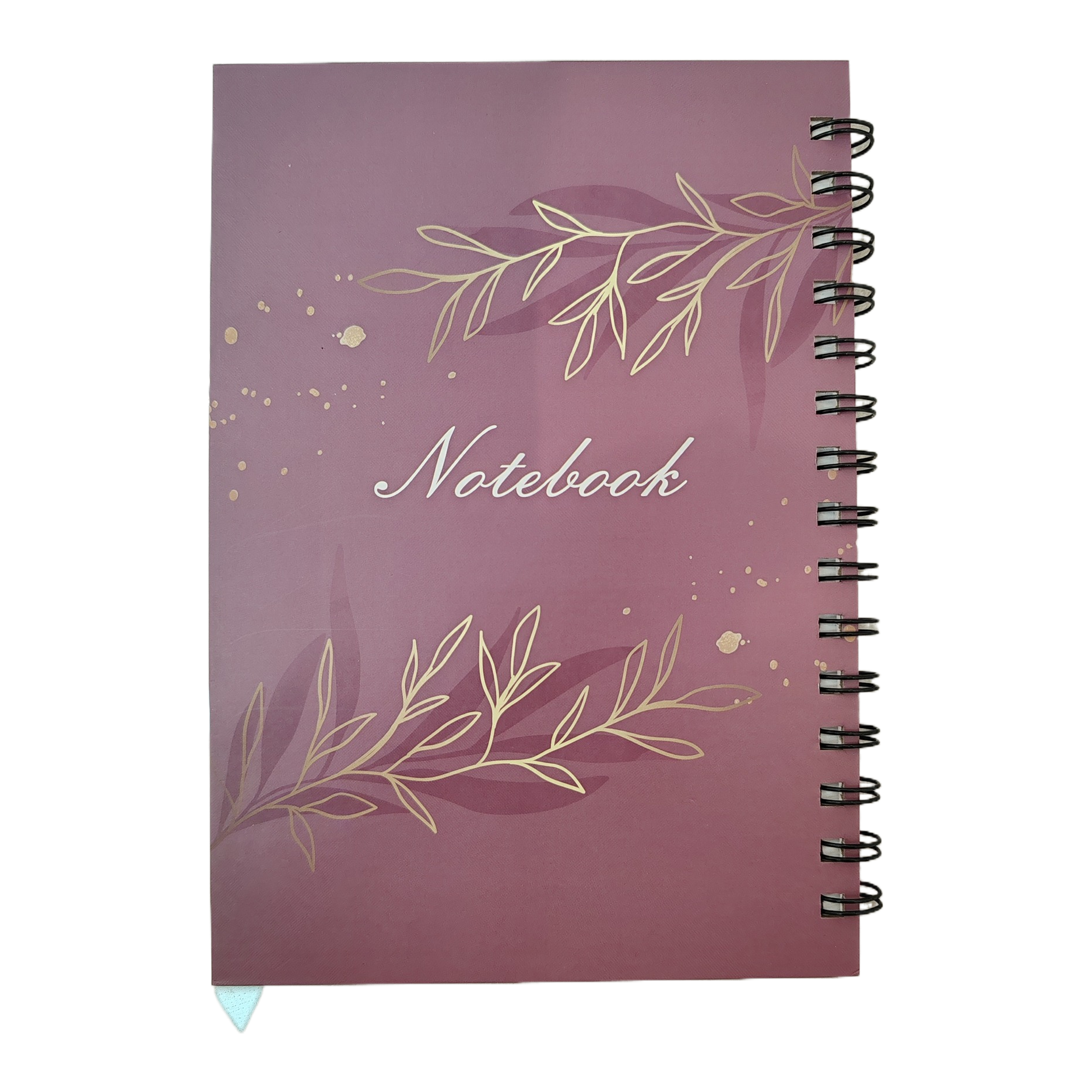 Donghu Paper Products A5 right-flip notebook with a high-end feel, a purple leaf-branch coil notebook, a simple and artistic style notepad Item Picture