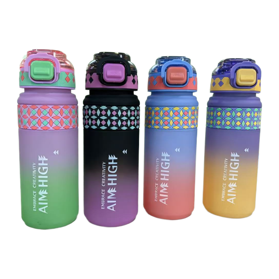 A069-1 Sports series plastic water cup with flip lid, portable and leak-proof design, 700ml Item Picture