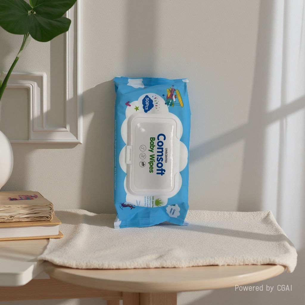 Chudou portable baby wet wipes Cross-border e-commerce soft, gentle and stain-removing Specification image