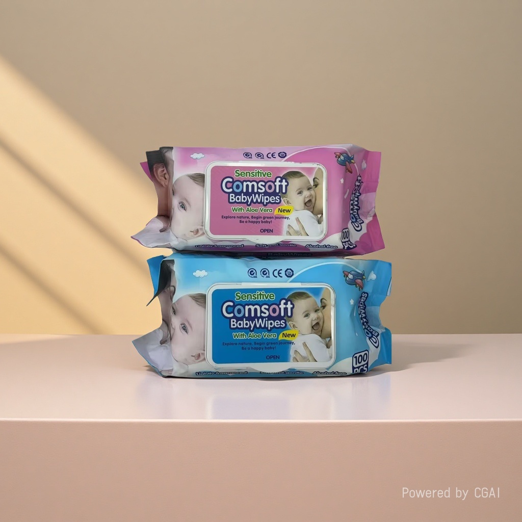 Comsoft Baby Wipes portable Wet Wipes bag Wet wipes are gentle and clean Application Scenario