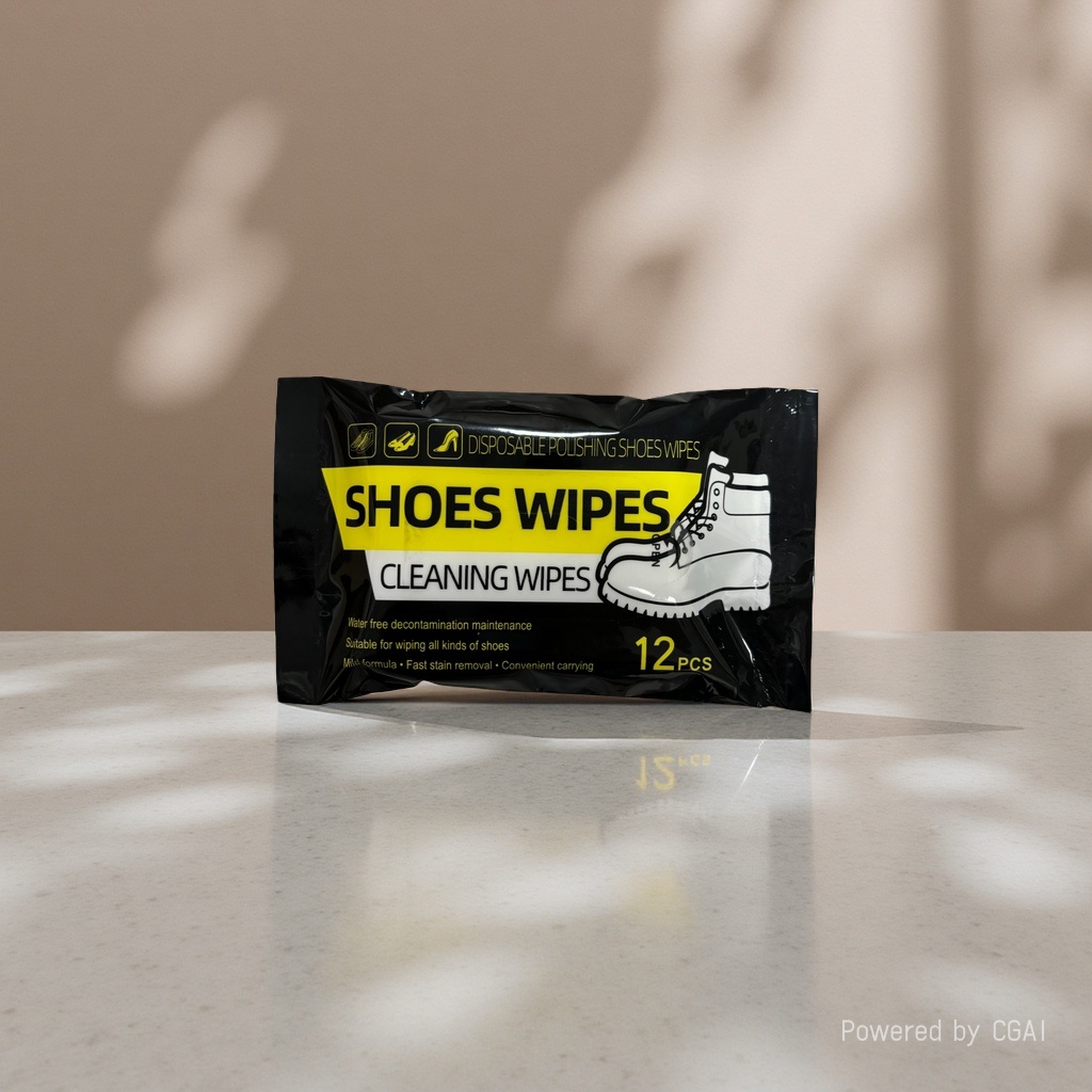 Rain shoe covers for men and women, outdoor anti-slip rain shoe supplies, shoe polish + packaging bag, shoe polish, shoe brush, brush cleaning set Application Scenario