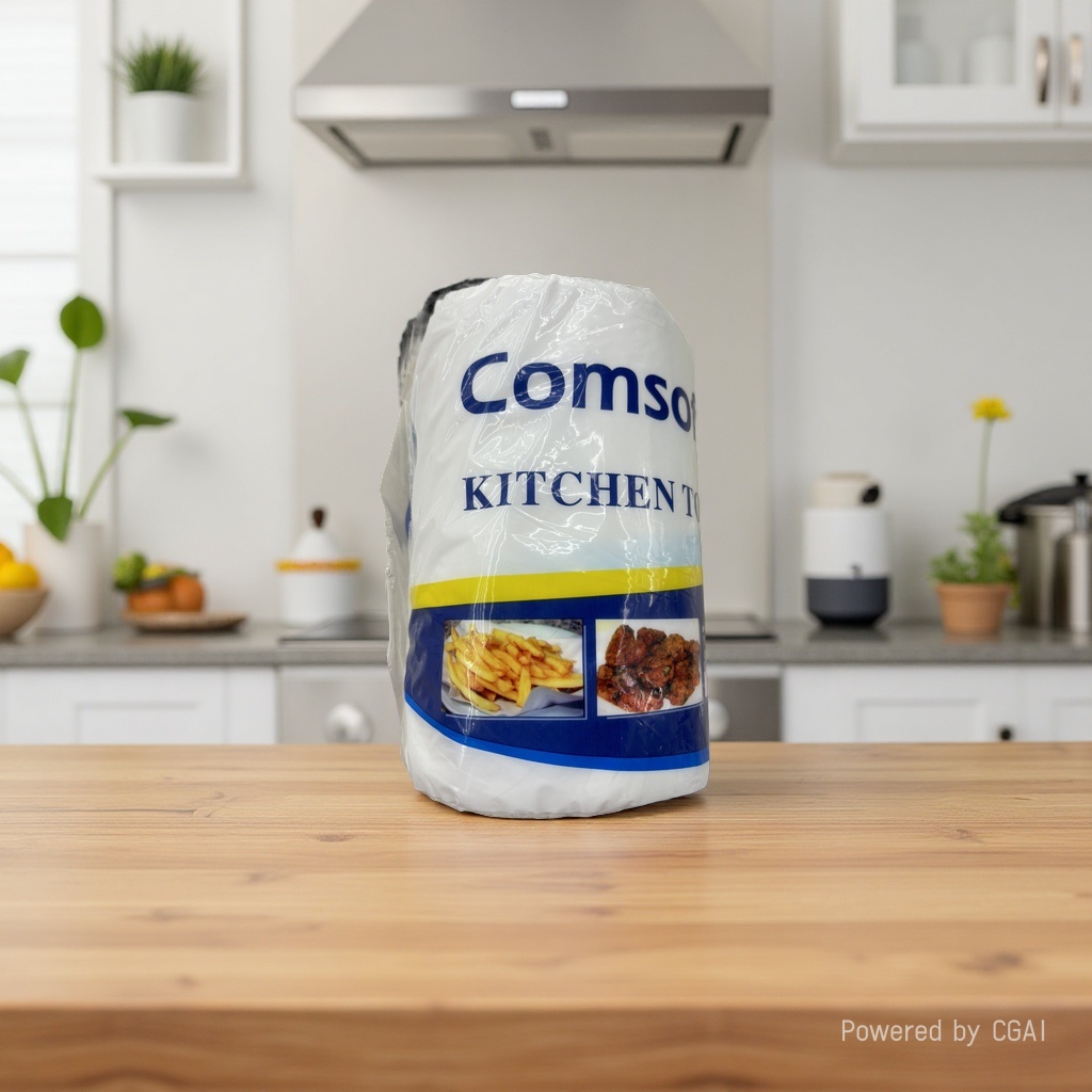 Kitchen paper, disposable wipes and tissues, 180 pieces of kitchen paper, strong in removing grease, highly absorbent and durable Specification image