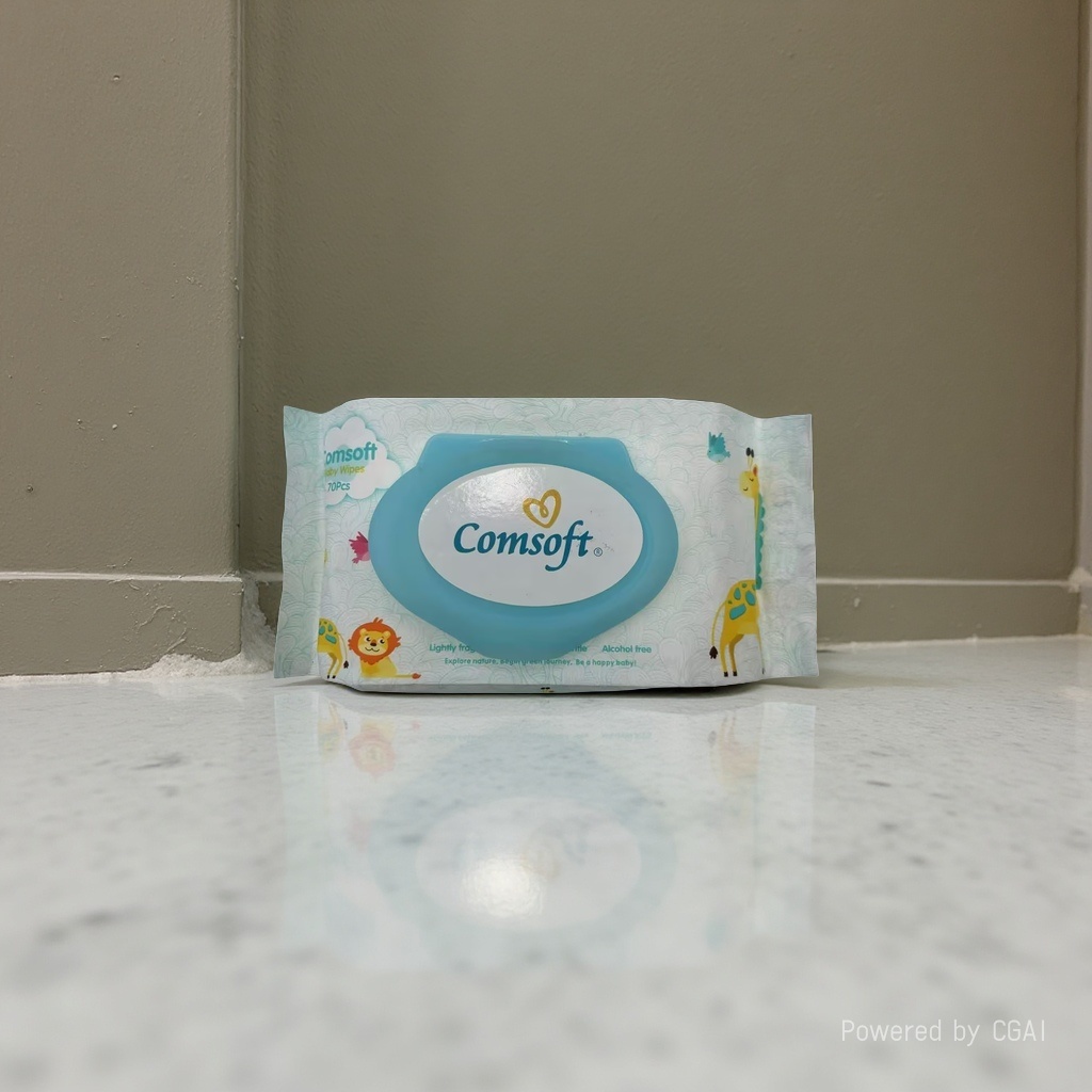 Chudou portable small wet wipes, baby wet wipes, Comsoft brand wet wipes, packaging wet wipes