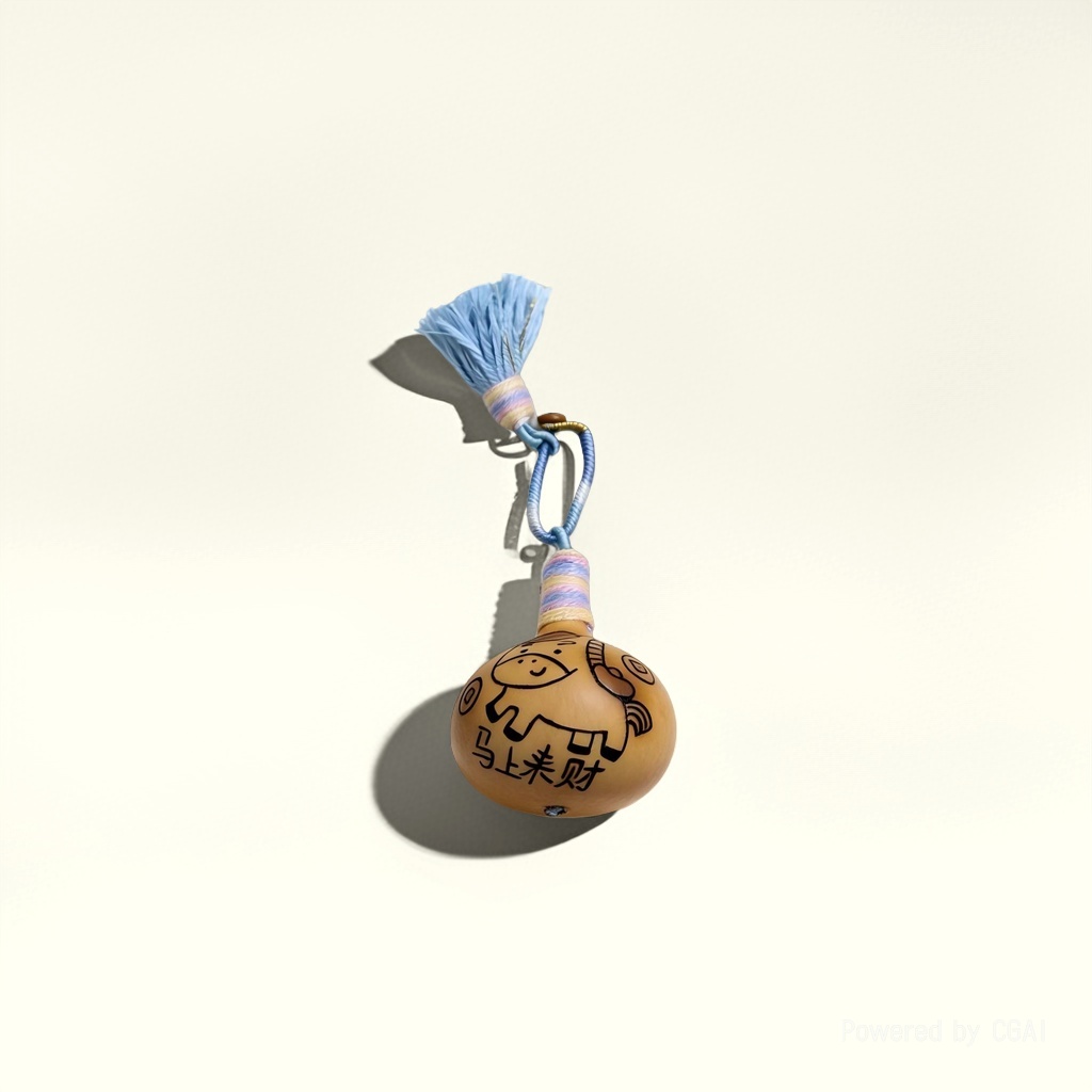 Hand-painted small horse tassels details Picture
