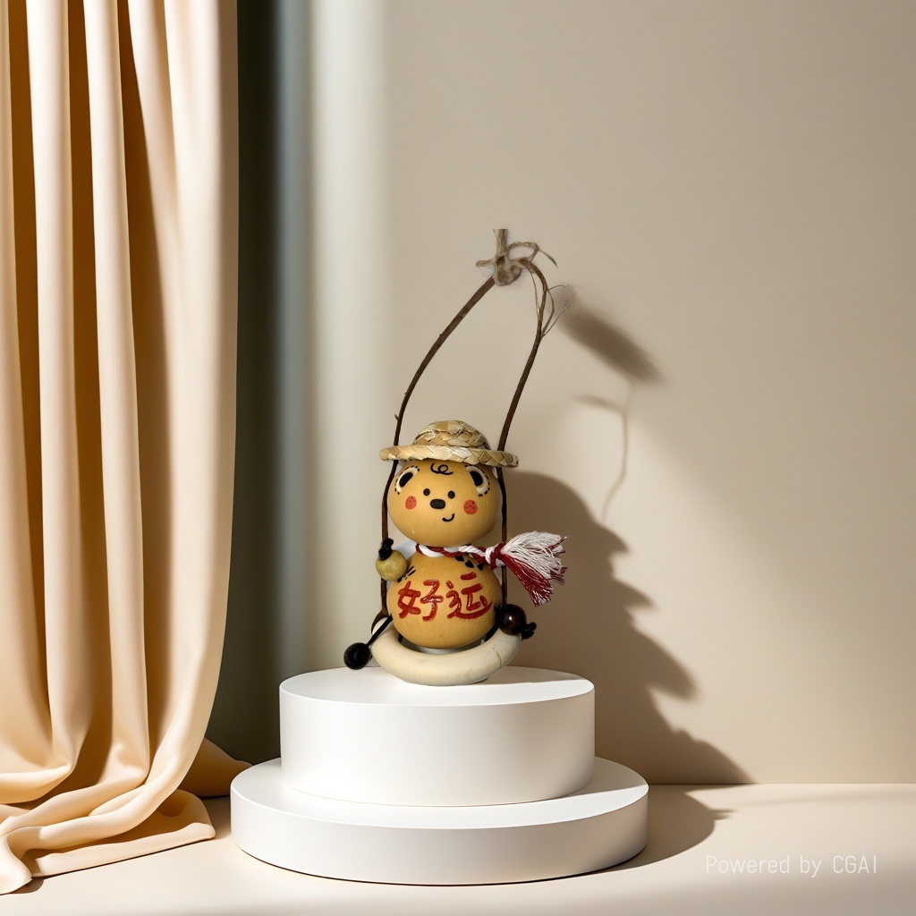The little bear swings on the gourd Specification image