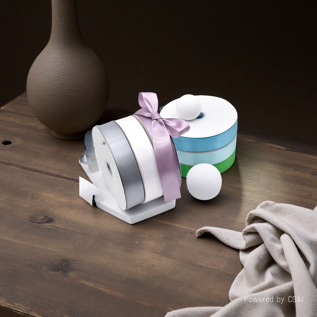 Wholesale of single-sided polyester ribbons, colored woven ribbons, satin ribbons, diy handmade hair accessories, clothing gift boxes, packaging ribbons Application Scenario