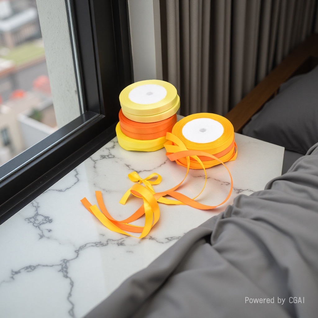 Wholesale of single-sided polyester ribbons, colored woven ribbons, satin ribbons, diy handmade hair accessories, clothing gift boxes, packaging ribbons, 154311961 Specification image