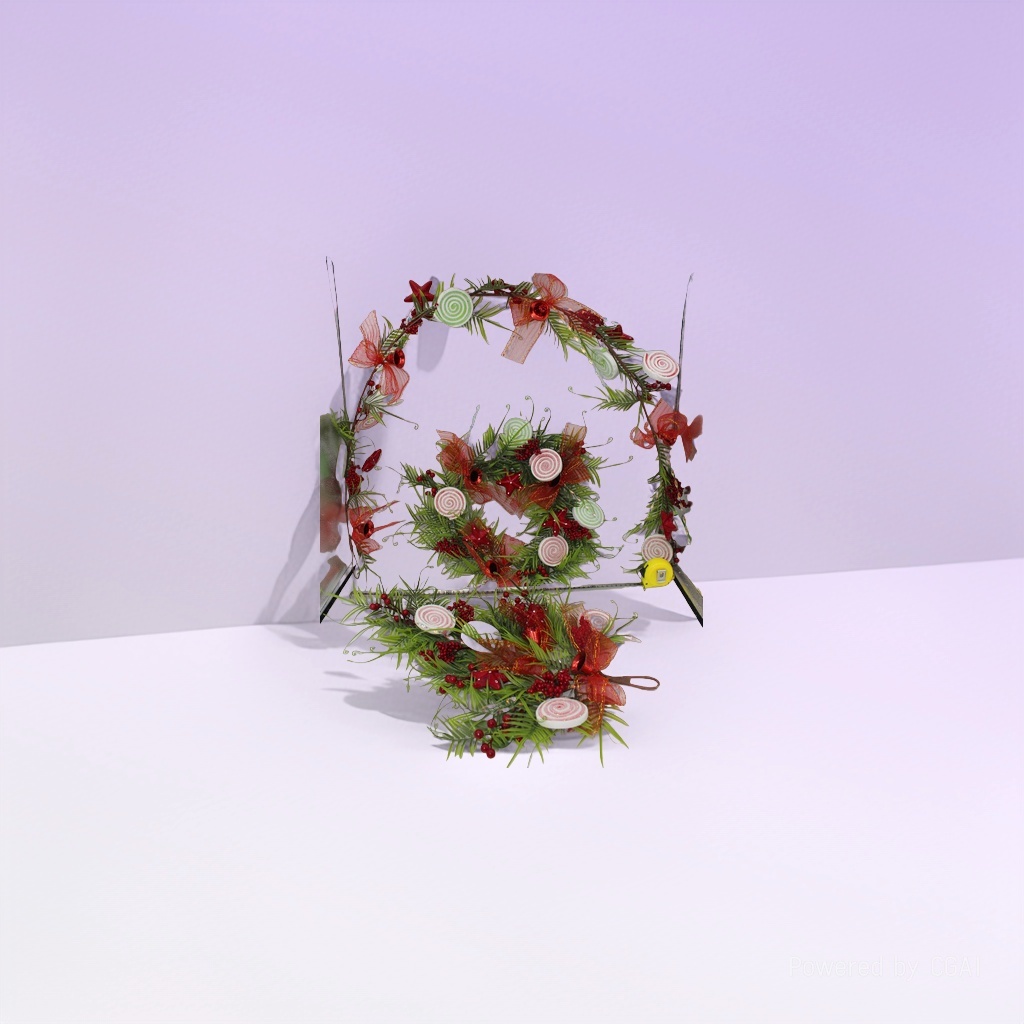 Sote Christmas wreath ring Christmas decoration Santa Claus Christmas wreath Specification image