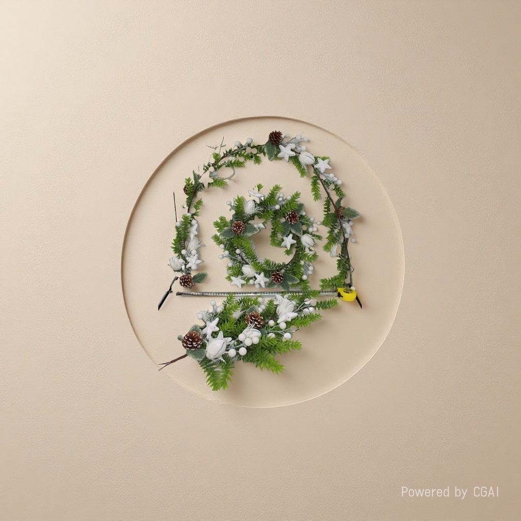 Sote Christmas wreath decoration Santa Claus Christmas wreath Ring, 18cm Application Scenario