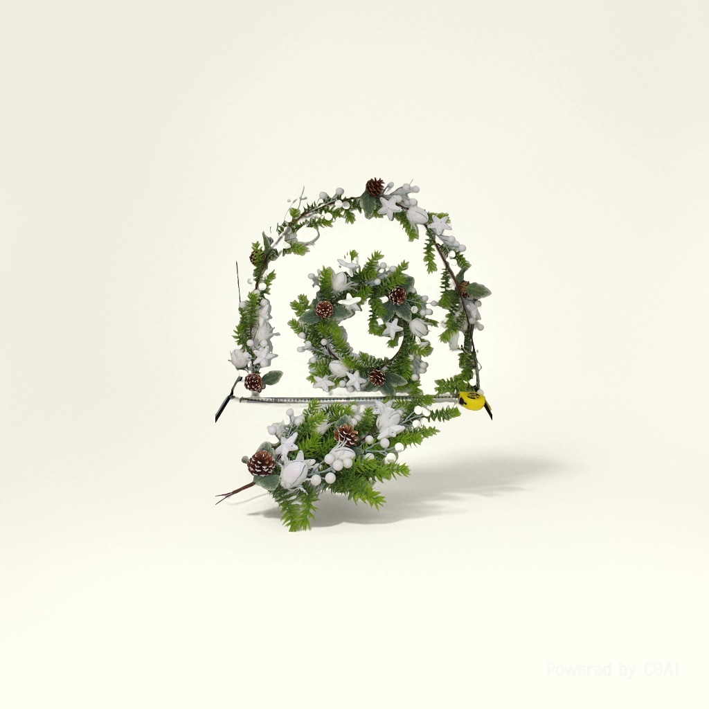 Sote Christmas wreath decoration Santa Claus Christmas wreath Ring, 18cm details Picture