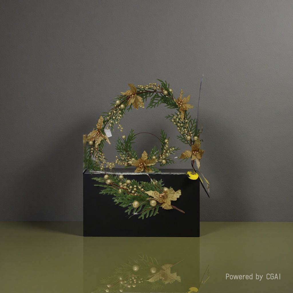 Sote Christmas wreath, Santa Claus decoration, Christmas wreath, festival decoration Application Scenario
