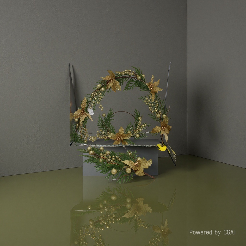 Sote Christmas wreath, Santa Claus decoration, Christmas wreath, festival decoration details Picture