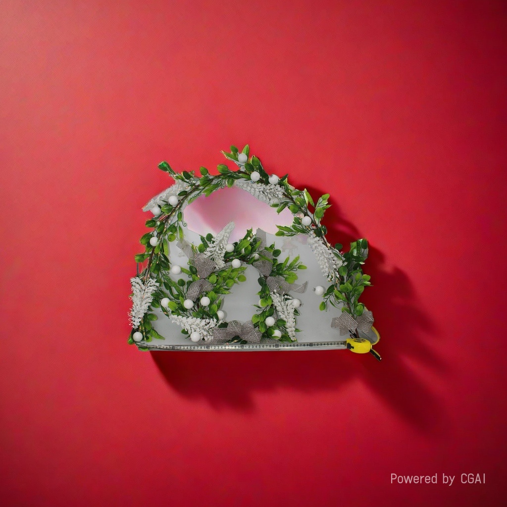 Christmas wreaths, plastic Christmas cuttings set, vine decoration Specification image
