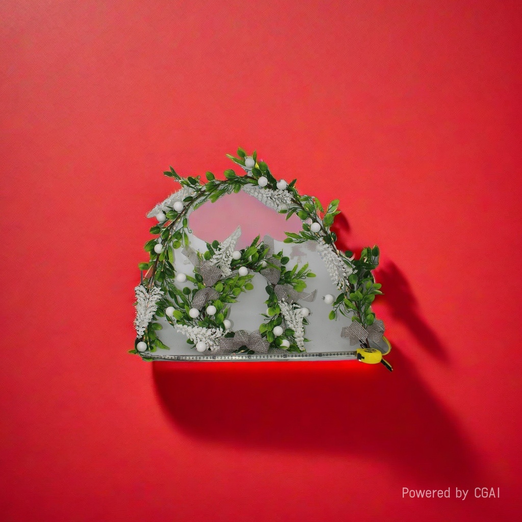 Christmas wreaths, plastic Christmas cuttings set, vine decoration