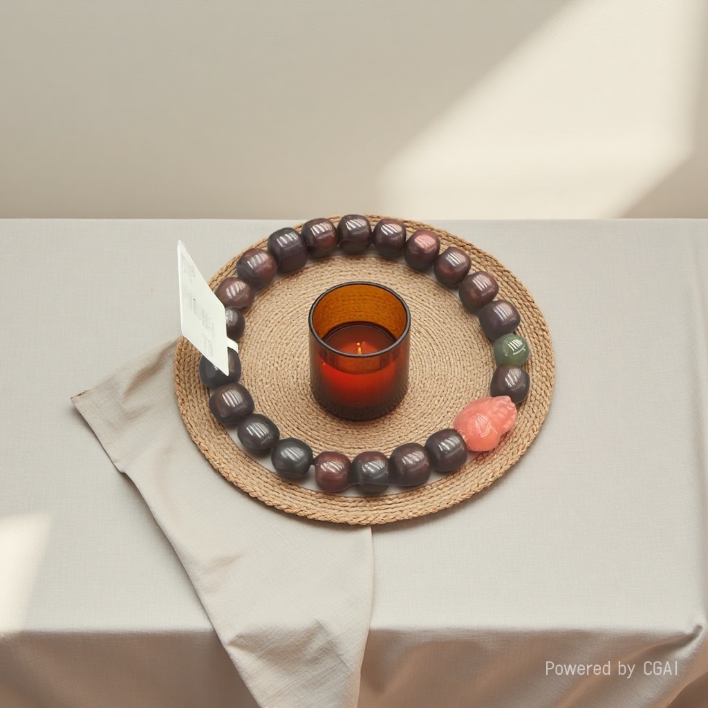 8*9 small-leaf red sandalwood PI Xiu bracelet pic 3