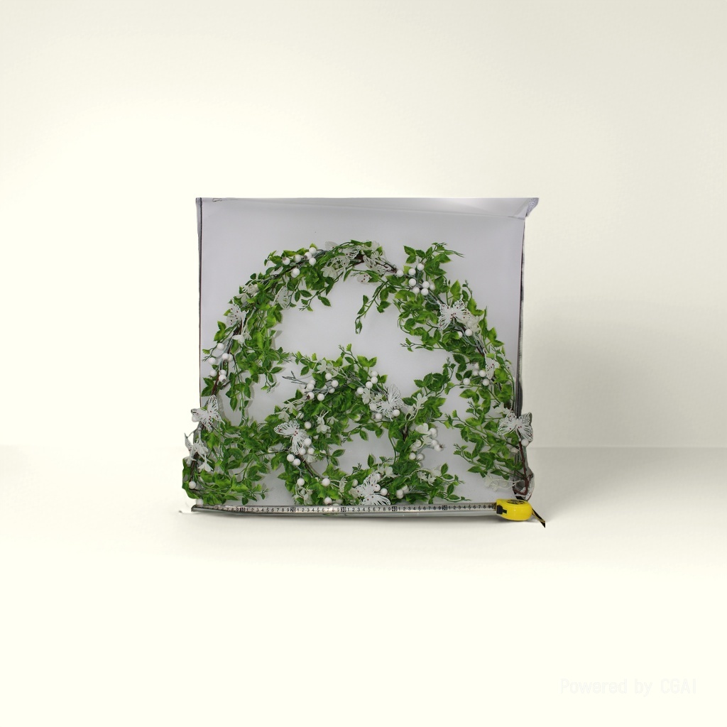 Christmas decorative wreaths, Christmas wreaths, Santa Claus rings, Christmas decorations, vine peach sets details Picture