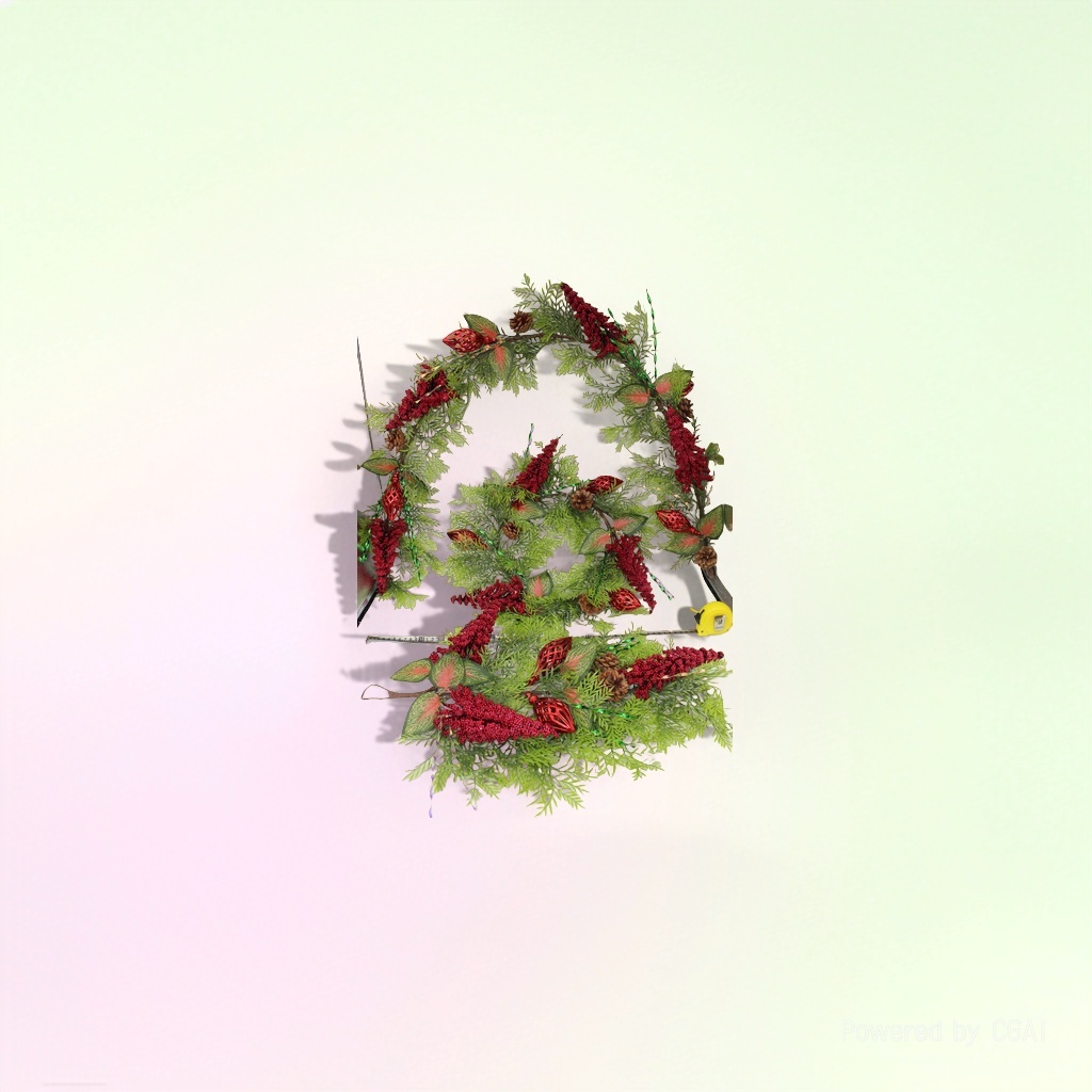 Sote Christmas Wreath Ring Santa Claus Decoration Christmas Wreath Vine Decoration Set Specification image