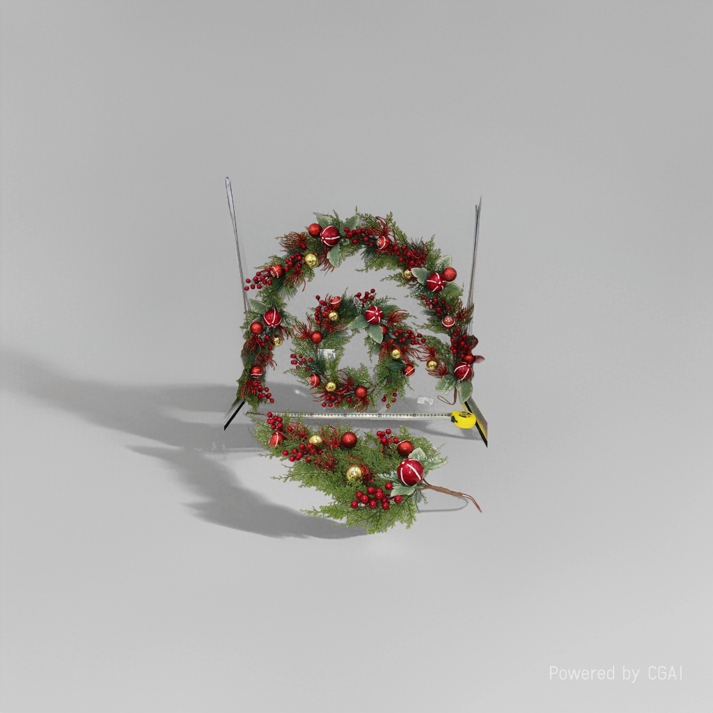 Christmas wreaths, Santa Claus decorations, holiday ornaments, Christmas tree ornaments set Specification image