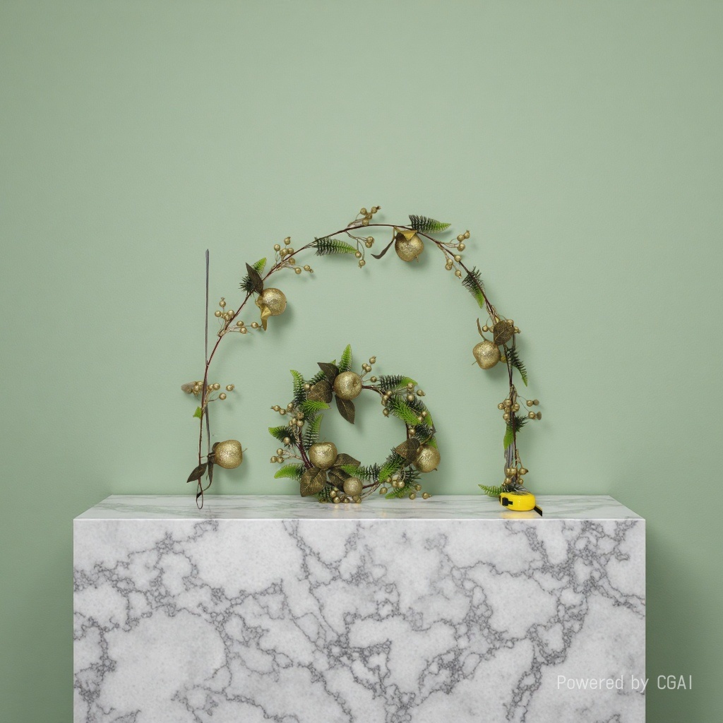 Christmas decorative wreaths, Christmas wreaths, Santa Claus decorations, Christmas tree pendants, vine decorations Specification image