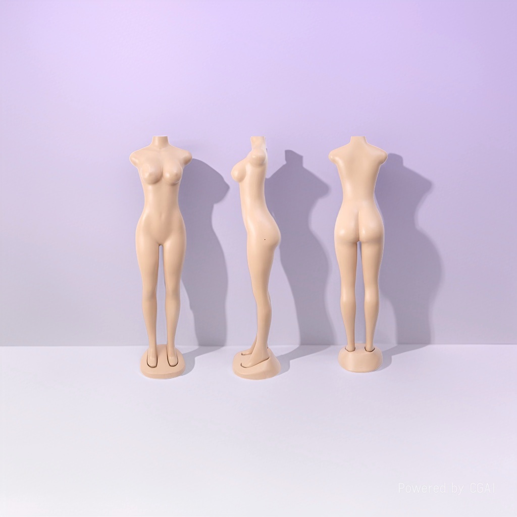 Mannequin female mannequin, front, side, back, clothing, model props, children, inflatable half-body model