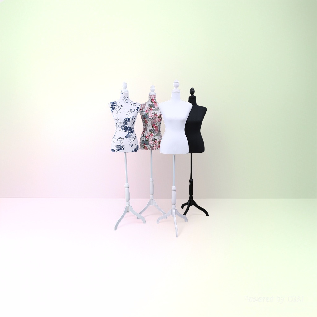 Human stand female inflatable half-body model, children's clothing model prop