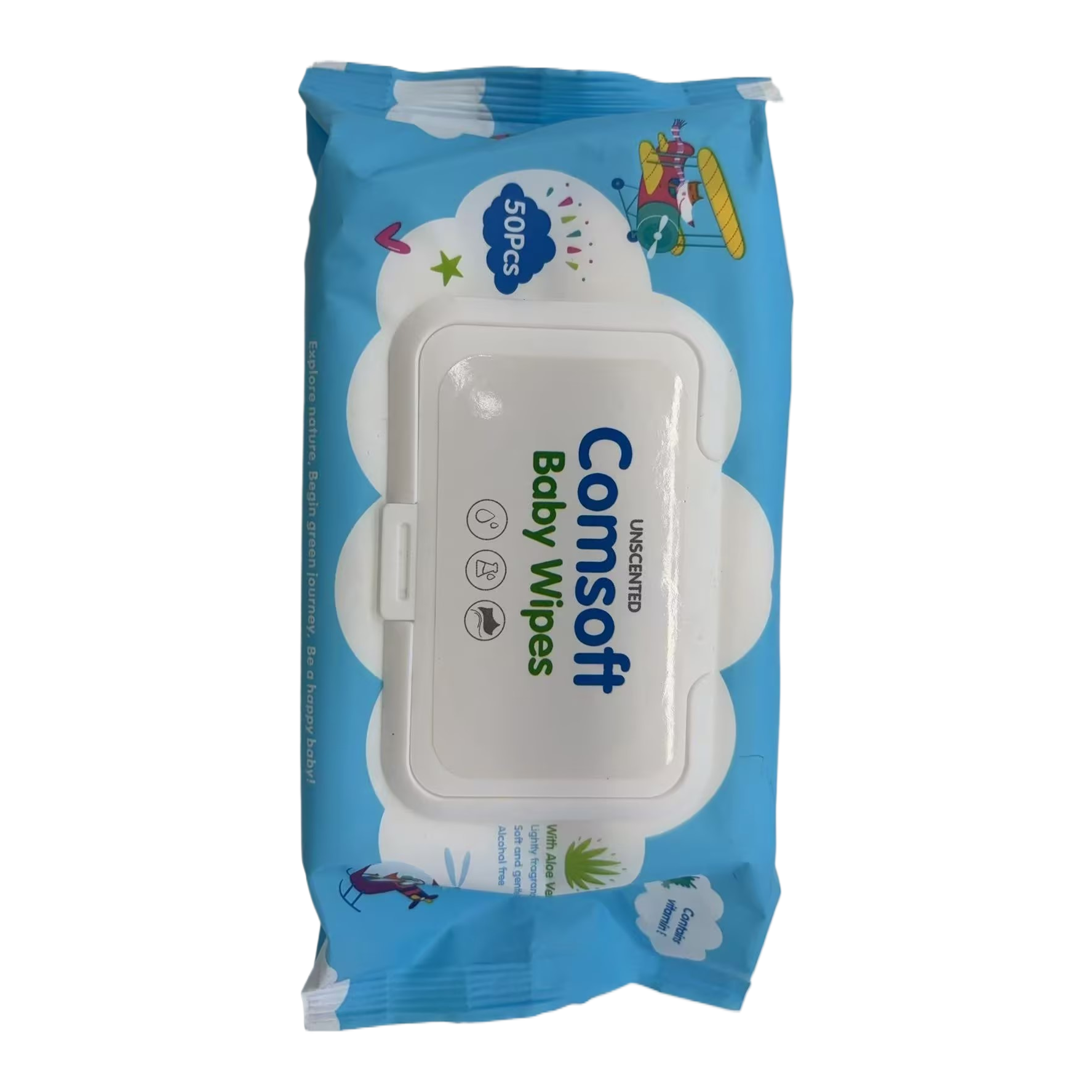 Chudou portable baby wet wipes Cross-border e-commerce soft, gentle and stain-removing Item Picture