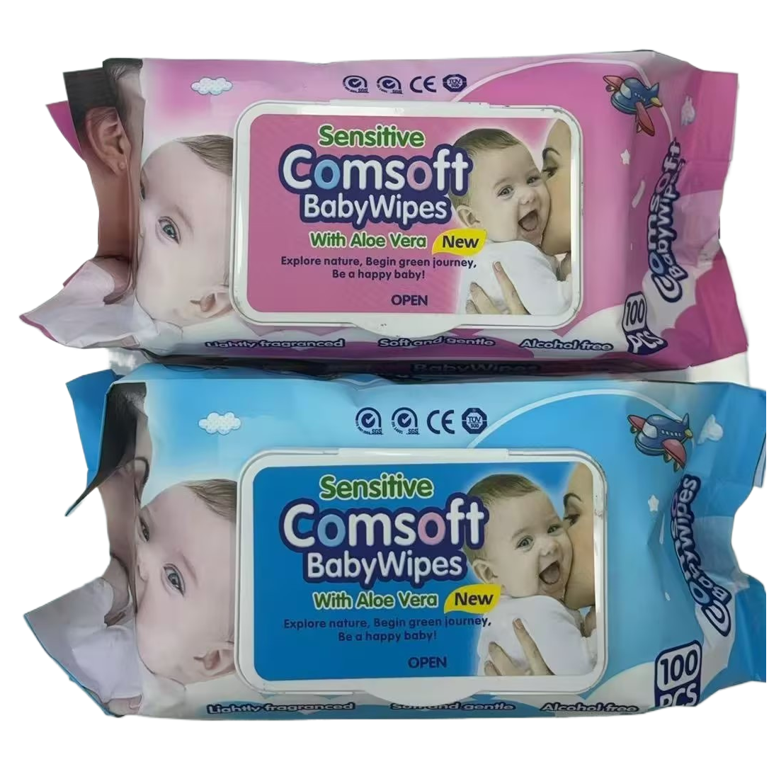 Comsoft Baby Wipes portable Wet Wipes bag Wet wipes are gentle and clean Item Picture