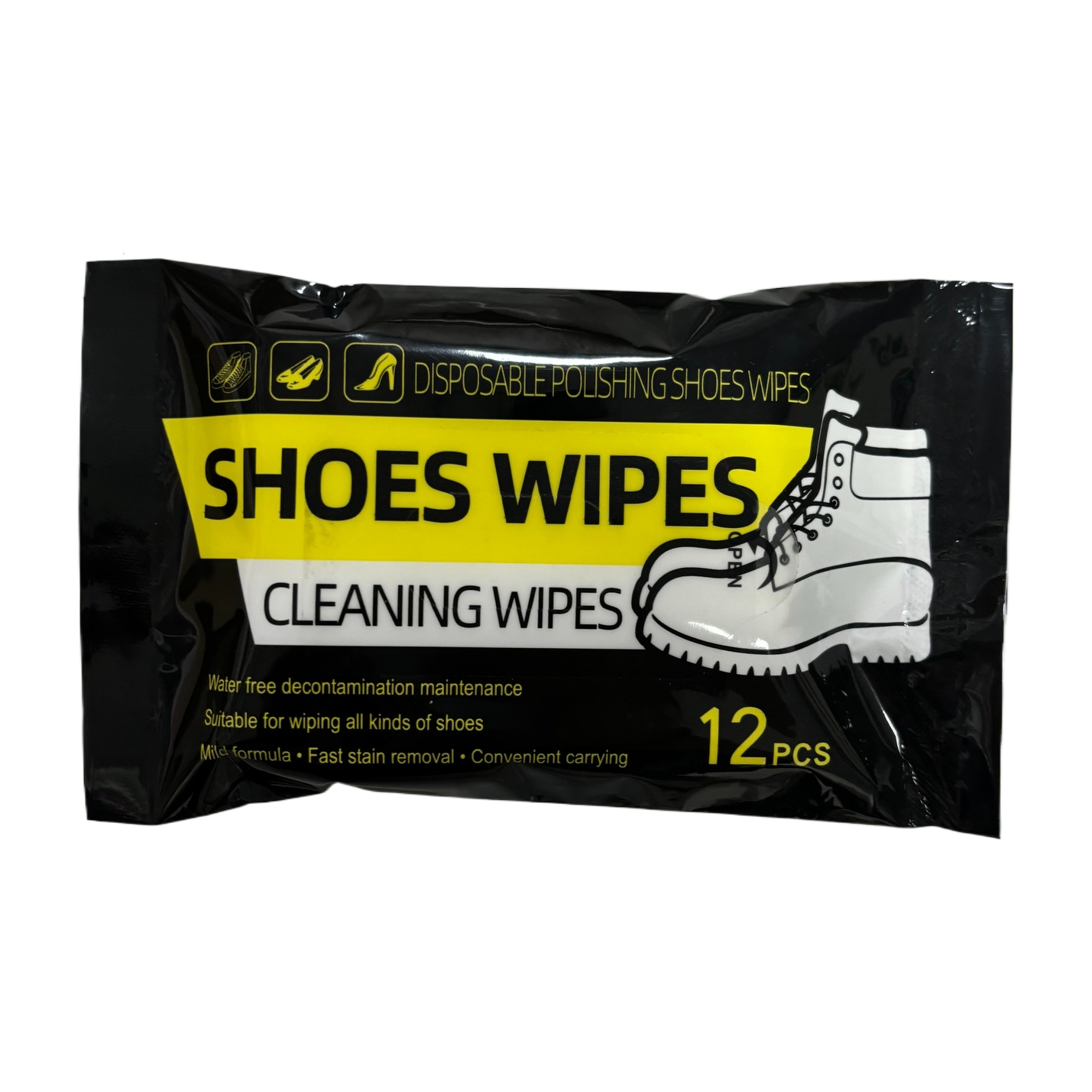 Rain shoe covers for men and women, outdoor anti-slip rain shoe supplies, shoe polish + packaging bag, shoe polish, shoe brush, brush cleaning set Item Picture