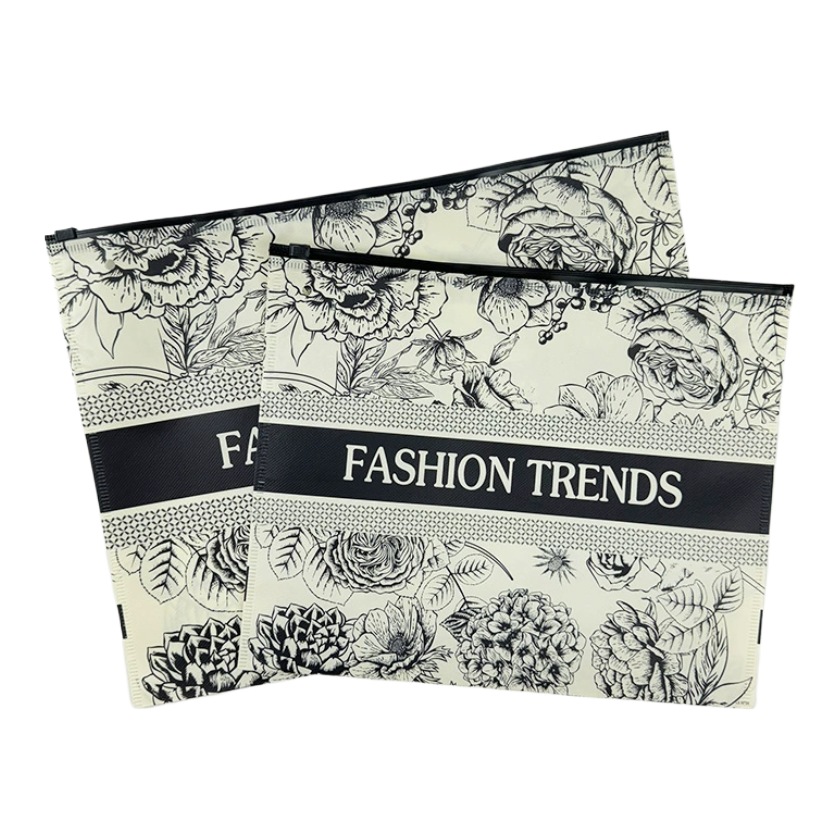 Non-woven fabric zipper bag, little black pants, Barbie pants, self-sealing bag, thermal underwear packaging bag, leggings packaging bag Specification image