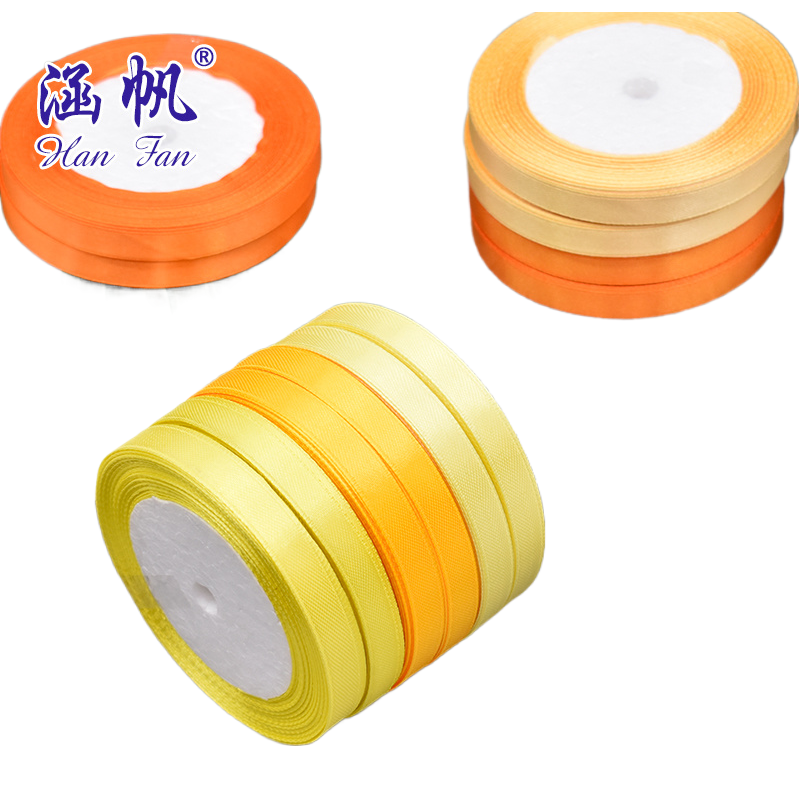 Wholesale of single-sided polyester ribbons, colored woven ribbons, satin ribbons, diy handmade hair accessories, clothing gift boxes, packaging ribbons, 154115911 Item Picture