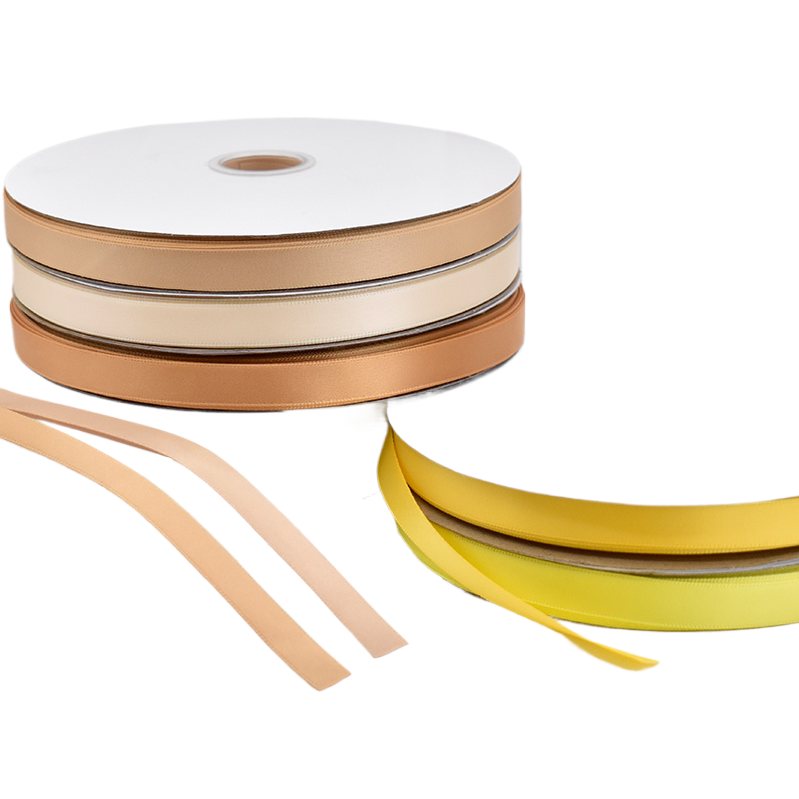 Wholesale of single-sided polyester ribbons, colored woven ribbons, satin ribbons, diy handmade hair accessories, clothing gift boxes, packaging ribbons, 154452355 Item Picture