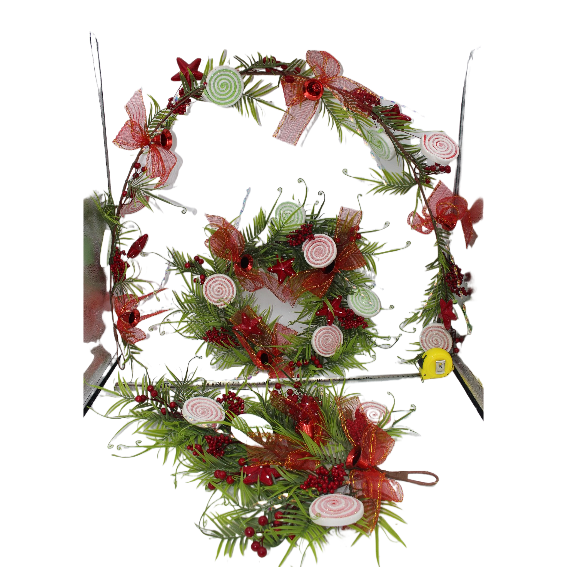 Sote Christmas wreath ring Christmas decoration Santa Claus Christmas wreath Item Picture