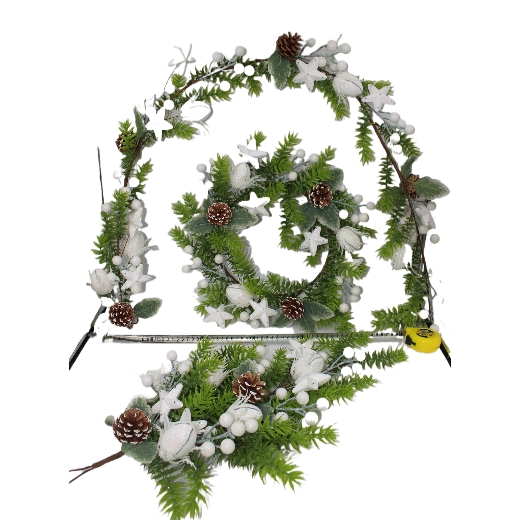 Sote Christmas wreath decoration Santa Claus Christmas wreath Ring, 18cm Item Picture