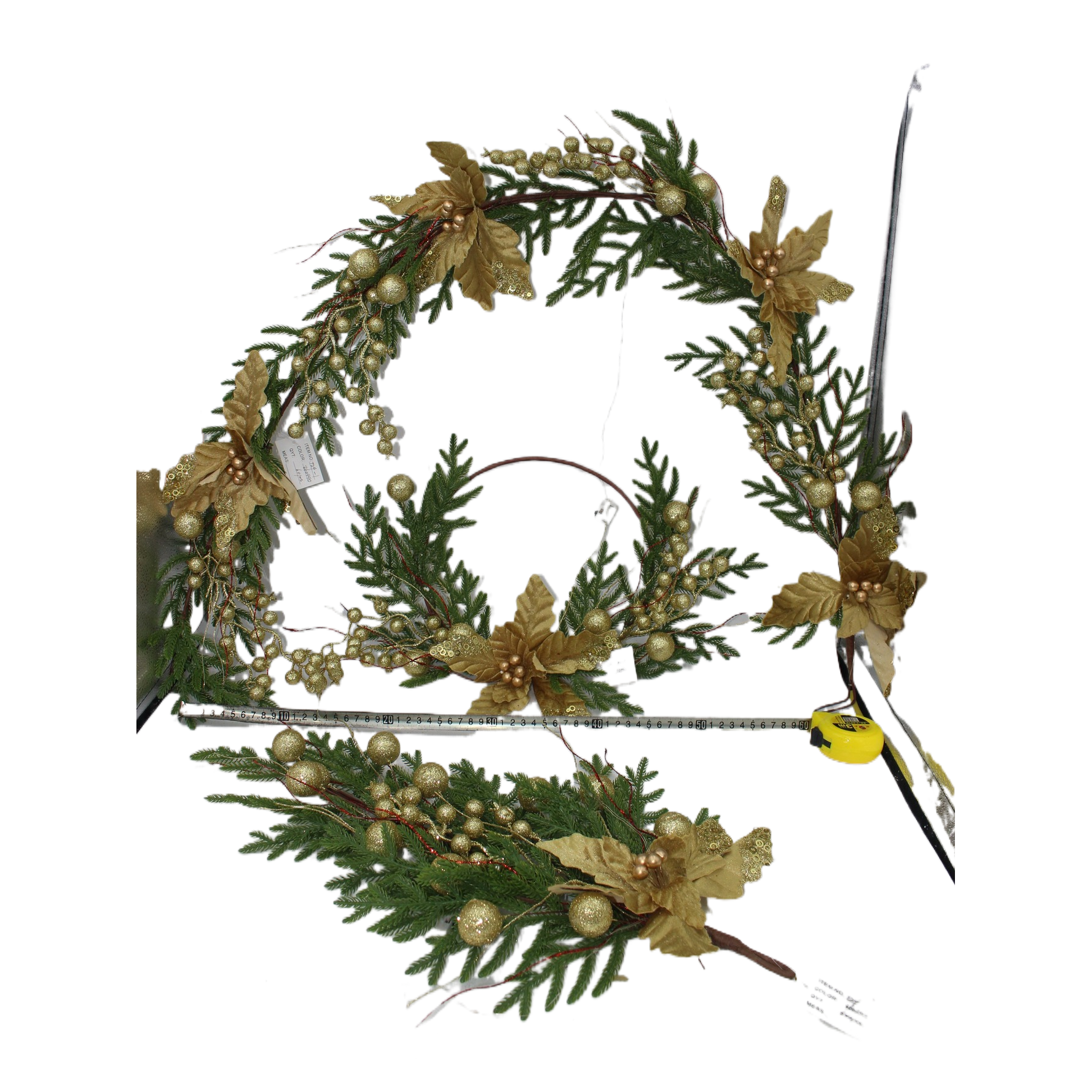 Sote Christmas wreath, Santa Claus decoration, Christmas wreath, festival decoration Item Picture