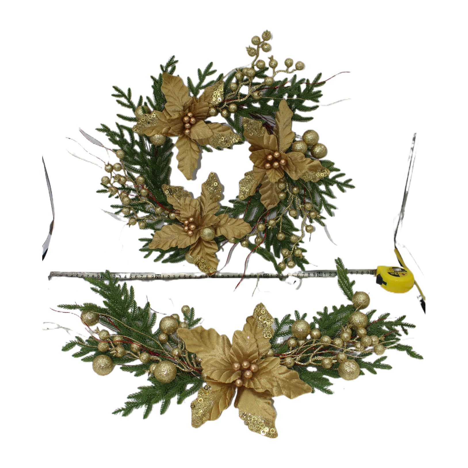 Sote Christmas decorative wreaths, Christmas wreaths, Santa Claus Festival decorations, festive decoration Item Picture