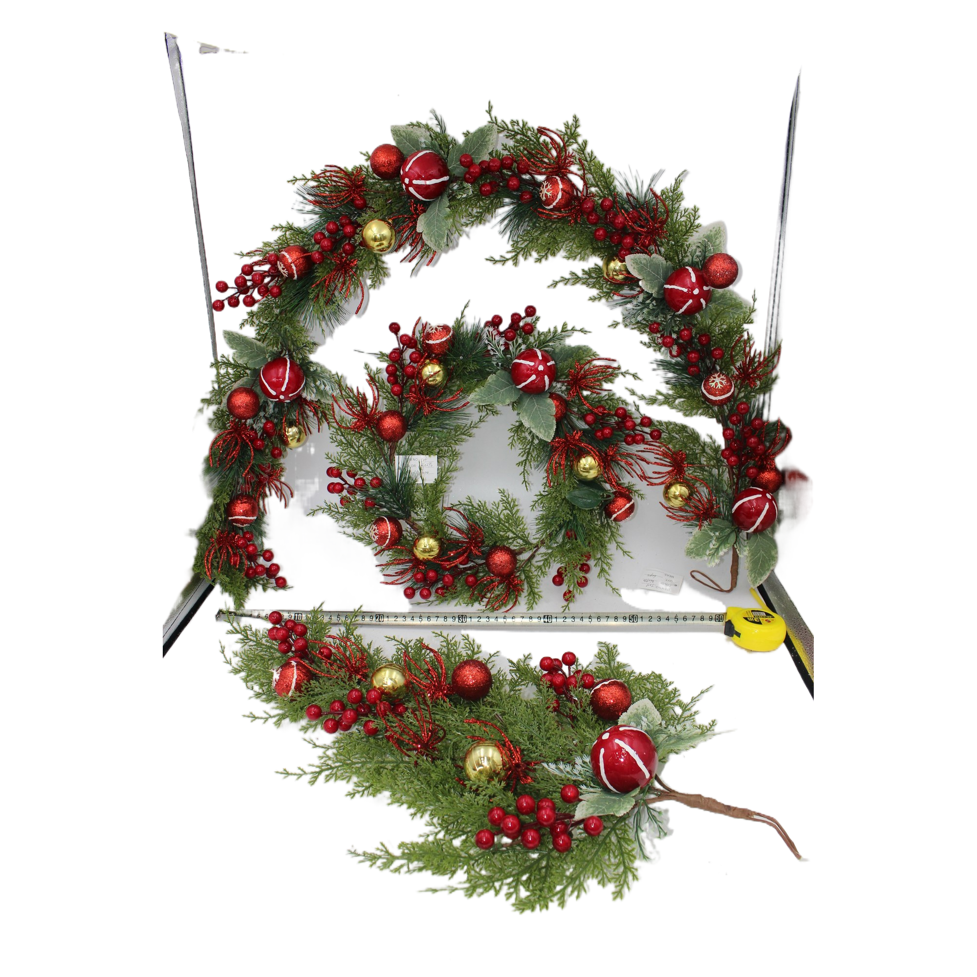 Christmas wreaths, Santa Claus decorations, holiday ornaments, Christmas tree ornaments set Item Picture
