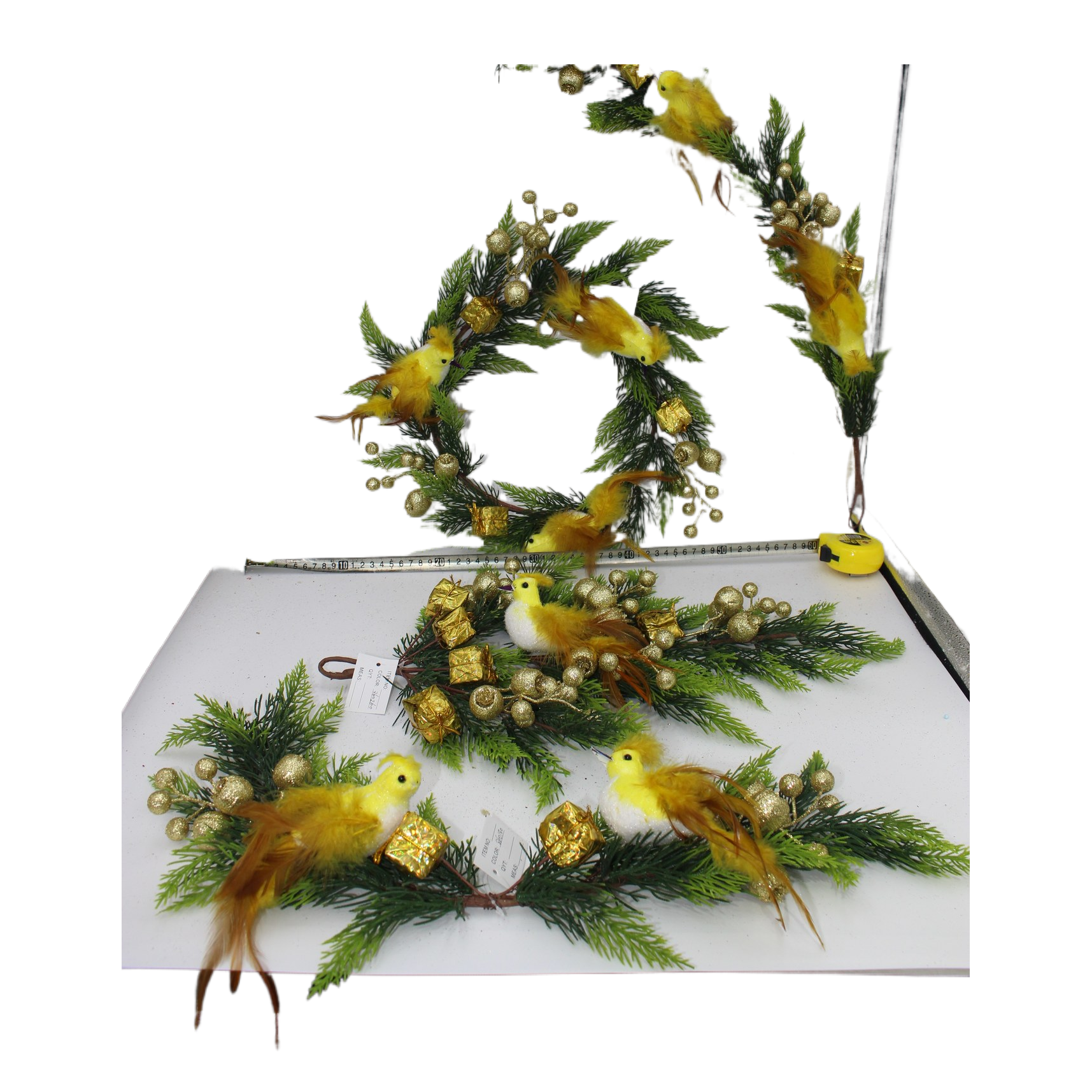 Christmas wreaths, Santa Claus decorations, Christmas wreaths, holiday decorations, vine sets Item Picture