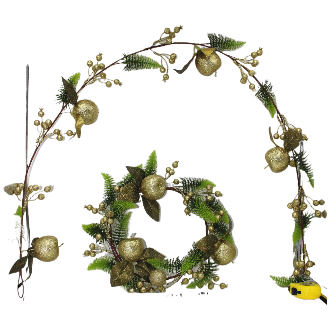 Christmas decorative wreaths, Christmas wreaths, Santa Claus decorations, Christmas tree pendants, vine decorations Item Picture