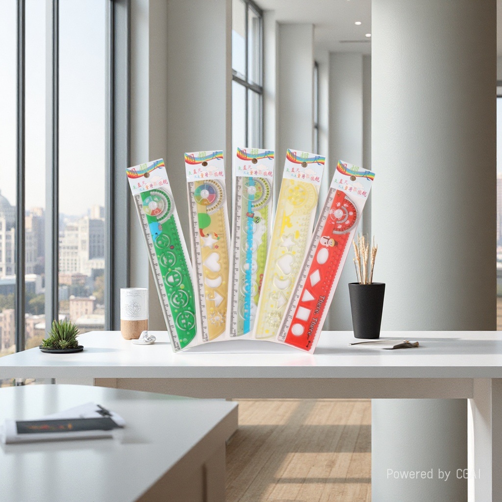透明塑料尺20cm亚克力三角尺22cm软片尺子