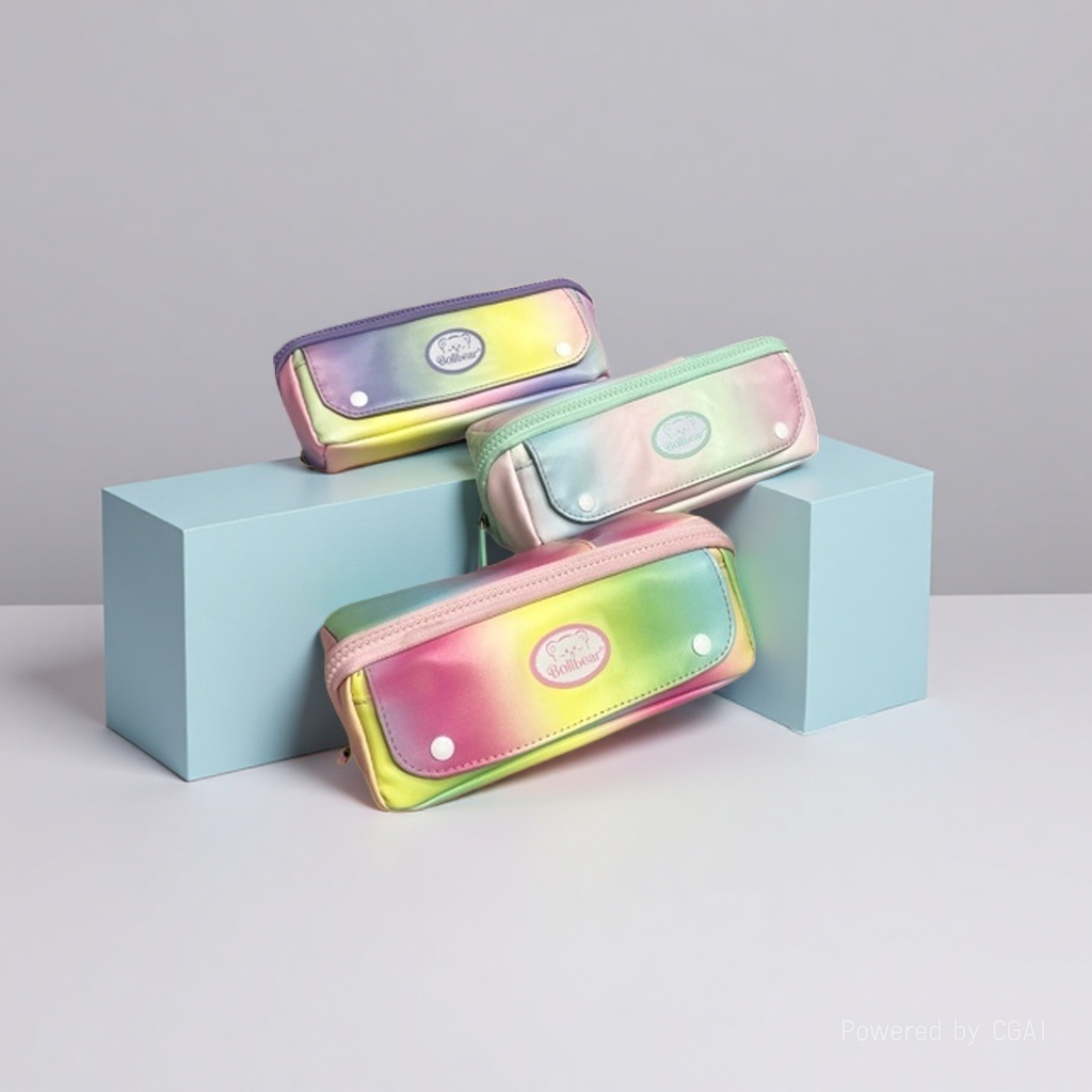 2026 New niche, non-identical gradient color stationery box and pen case for junior and senior high school students details Picture