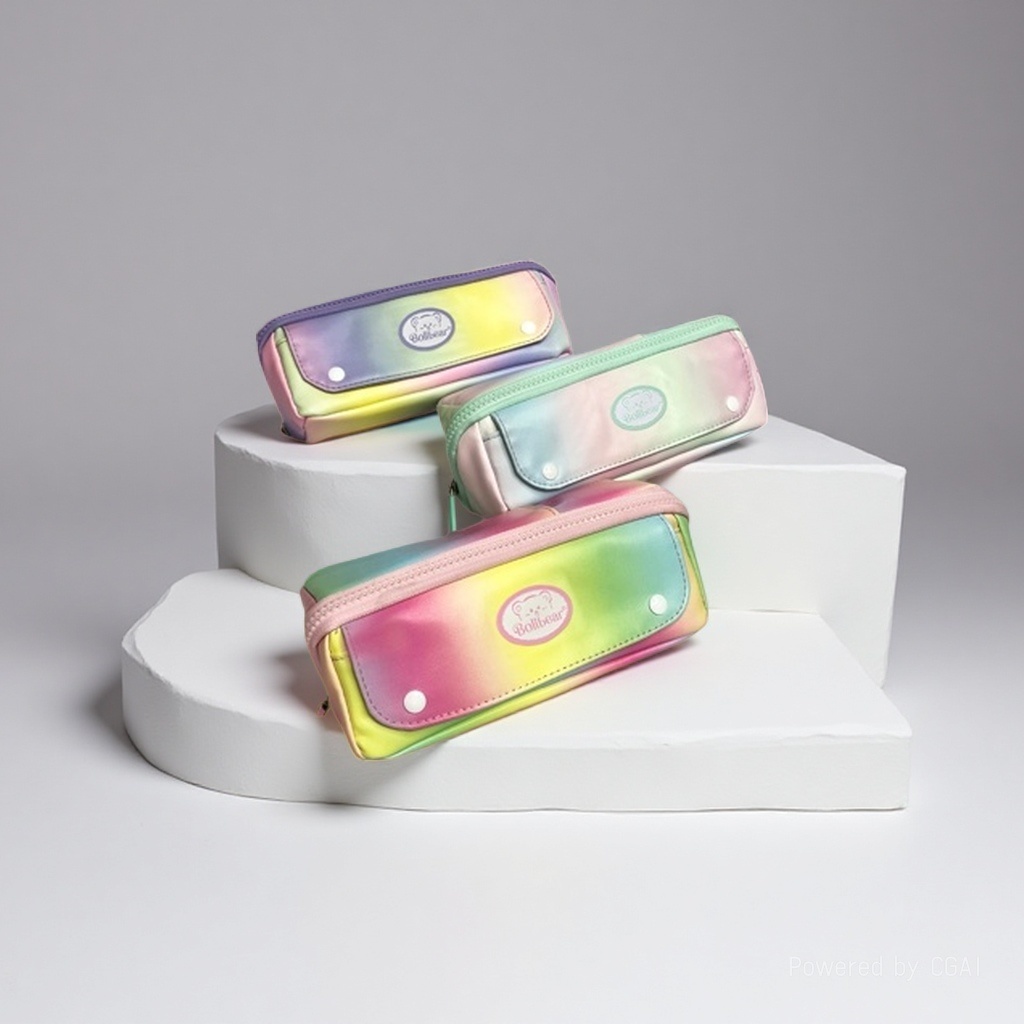 2026 New niche, non-identical gradient color stationery box and pen case for junior and senior high school students