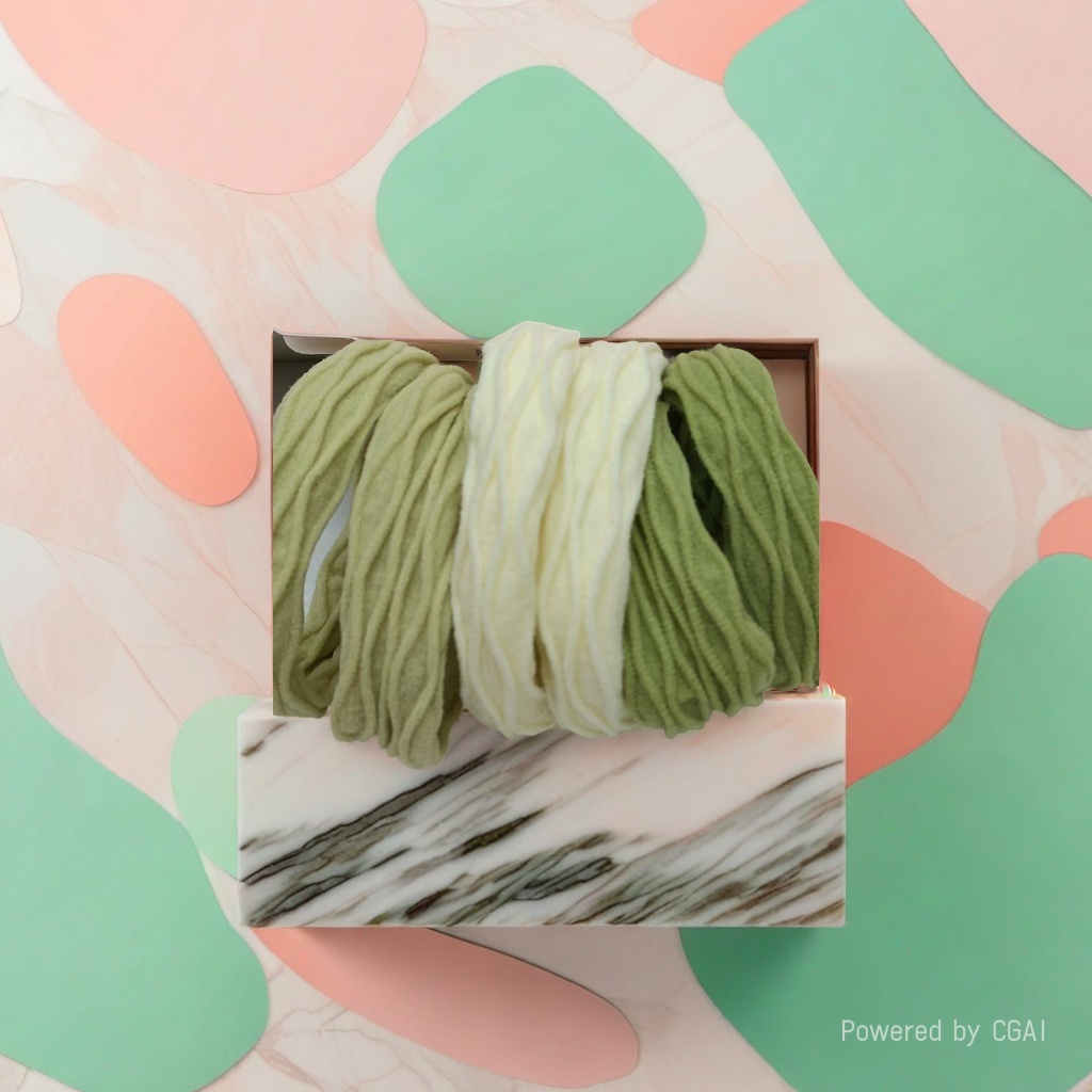 A complete box of fashionable hair accessories, large intestine hair bands, 100 pieces of telephone line rubber bands, soft and elastic hair bands Application Scenario