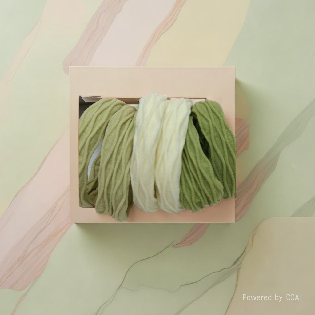 A complete box of fashionable hair accessories, large intestine hair bands, 100 pieces of telephone line rubber bands, soft and elastic hair bands
